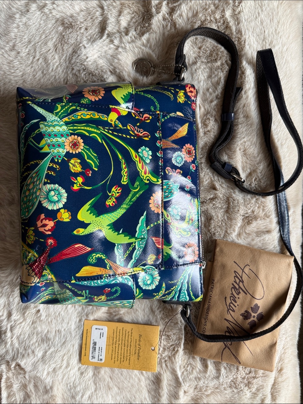 Patricia Nash AVELEY Crossbody, Birds of Paradise handbag - Picture 2 of 5